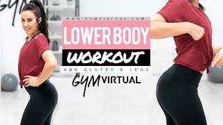 Lower body workout  Abs glutes and legs [upl. by Pyle974]