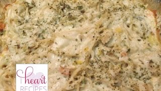 Creamy Turkey Tetrazzini  I Heart Recipes [upl. by Steiner516]