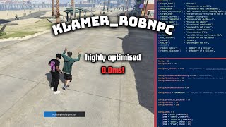 ESX FREE klamerrobnpc  Fivem NPC robbery script [upl. by Lorola]