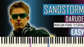 How To Play Darude  Sandstorm  Piano Tutorial EASY [upl. by Kiran]