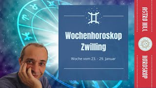 Wochenhoroskop für Zwilling vom 23  29 Januar 2023 [upl. by Olfe]