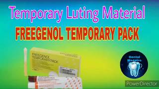 Temporary Luting Material  FREEGENOL Temporary Pack  temporary cementation  Dental Maestro [upl. by Bolme557]