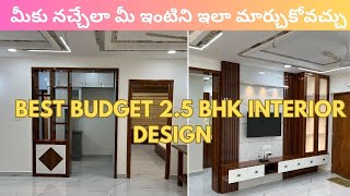 25 BHK Home Interior Design  Low budget Interior in Hyderabad  Best interiors in Hyderabad [upl. by Eisinger]