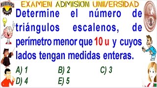 Examen UNI Admisión Universidad de Ingeniería Triángulos geometría solucionario [upl. by Gerson507]