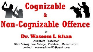 Cognizable and Noncognizable offence  Difference between cognizable and non cognizable offence [upl. by Lienahs939]