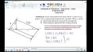 Problemă de la Olimpiada locală  Galaţi  2023  Clasa a 8a [upl. by Carmelle]