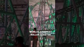 WORLDS STEEPEST ROLLER COASTER  TMNT Shellraiser [upl. by Mervin]