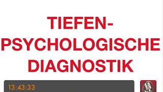 PSYCHOTHERAPIE AUSBILDUNG  Tiefenpsychologische Diagnostik [upl. by Daggett]