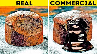 FOOD IN COMMERCIALS VS IN REAL LIFE  24 ADS TRICKS [upl. by Oberg]