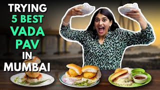 Trying 5 BEST VADA PAV in Mumbai  The Urban Guide [upl. by Yelram]