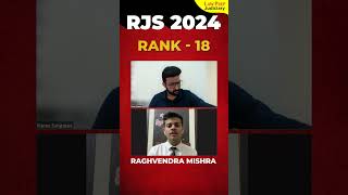 RJS 2024 Interview  Raghvendra Mishra  Rank 18 [upl. by Yecnuahc]