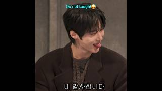 Help WOOSEOK on No Laugh Party 😂 byeonwooseok 변우석 nolaughchallage [upl. by Nevi52]