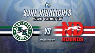 HIGHLIGHTS Kindersley Klippers  Notre Dame Hounds Nov 19 2024 [upl. by Iroak]