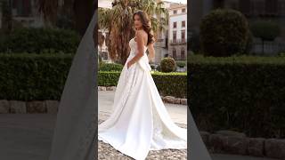 A beautiful jacquard wedding dress by Daniela Di Marino [upl. by Haerb]