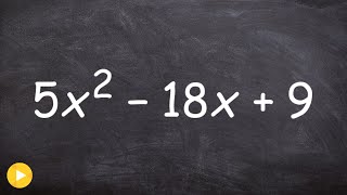 Factoring Polynomials using box method [upl. by Teevens]