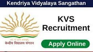 kendriya Vidyalaya New Vacancy 2024PGTTGTPRTamp SPORTSApply now [upl. by Bianka]