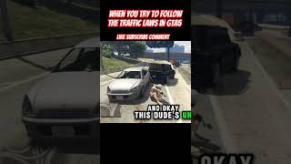 Obeying the law GTA5 gta gtav gaming funny traffic roadrage shorts short trending foryou [upl. by Decker]