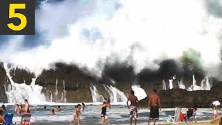 Top 5 LARGEST Rogue Waves [upl. by Jeannette927]