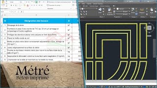 Comment faire un attachement le métré pour un projet de réalisation dun dallage en Béton imprimé [upl. by Lenz]