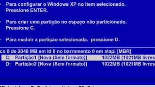 FormatandoInstalando XP Melhor do Youtube OPERARIOSDAWEB [upl. by Ellehsor]