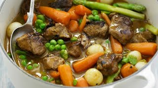 Recette  Navarin dagneau printanier [upl. by Hedgcock]