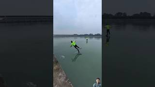 Surfboard riding in river amazingfacts fishing fisherman fish interestingfacts crazyscience [upl. by Sherborne265]