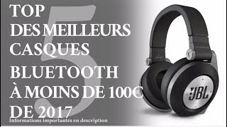 TOP 5 MEILLEURS CASQUES AUDIO BLUETOOTH PAS CHER MOINS 100 € [upl. by Ardnac]