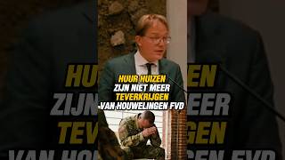 HUUR HUIZEN ZIJN NIET MEER TEVERKRIJGEN VAN HOUWELINGEN FVD vanhouwelingen fvd woningmarkt [upl. by Ifok466]