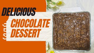 Delicious chocolate dessert best for chocolate lovers easy recipe of chocolate delight [upl. by Rubens]