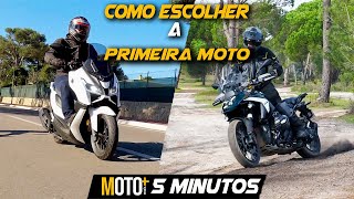 Como escolher a PRIMEIRA MOTO  Dicas em 5 minutos [upl. by Iramaj]