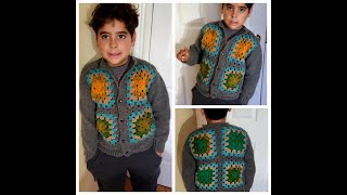 Abrigo crochet y dos agujas Parte 1 crochetpatterns crochet tejercrochet [upl. by Wadleigh]