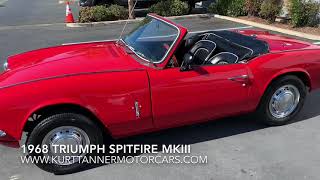 1968 TRIUMPH SPITFIRE MK3 CONVERTIBLE [upl. by Triley]