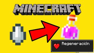 🔴Como hacer la pocion de regeneracion en minecraft [upl. by Gauldin972]