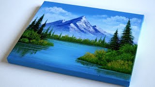 Acrylic Painting for Beginners A StepbyStep Landscape Painting Tutorial for Beginners on Canvas [upl. by Elnar]