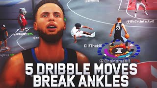 5 DRIBBLE MOVES TO BREAK ANKLES IN NBA 2K20 HOW TO BREAK ANKLES ON NBA 2K20 BEST DRIBBLE MOVES [upl. by Durtschi]