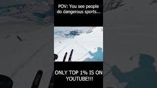 POV you watch people skiing [upl. by Ahsrop]