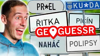 NEJVTIPNĚJŠÍ NÁZVY ČESKÝCH OBCÍ 🤣  GeoGuessr wRadekHradek [upl. by Dej]