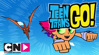 Teen Titans Go  ¡Lucha de dinosaurios  Cartoon Network [upl. by Sudderth]