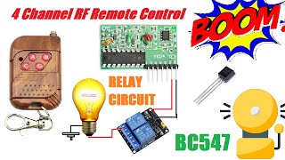 Control Your World Wirelessly with RF 4Channel Relay Module 433 MHz RF Transmitter and Receiver [upl. by Patric118]