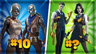 Top 10 Best COUPLE SKINS in Fortnite Duo Fortnite Skins [upl. by Stromberg]