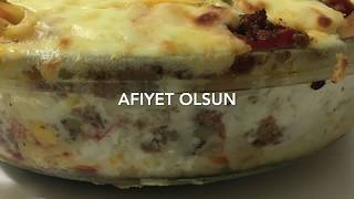 Fırında Makarnalı Lazanya  Burcununmutfağı [upl. by Aciretehs]