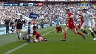 England v Wales  Official Short Highlights Worldwide 9th March 2014 [upl. by Kissiah]