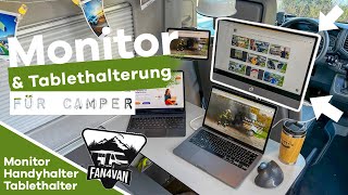 Wohnmobil Tablet Halterung  Zweitmonitor und Befestigung im Camper [upl. by Nnek]