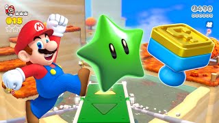 Switchboard Falls Green Stars  Stamp Location  World 37 SUPER MARIO 3D WORLD [upl. by Assirat763]