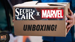 Magic the Gathering x Marvel Secret Lair drop unboxing [upl. by Noek]