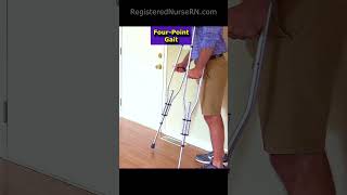 CRUTCH GAIT Patterns You Need to KNOW in Less Than 60 Seconds  Nursing shorts [upl. by Ajoop]