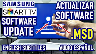 ACTUALIZAR SOFTWARE SMART TV SAMSUNG  SOFTWARE UPDATE SAMSUNG TVs ACTUALIZADO [upl. by Llerrat853]