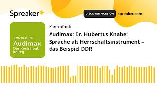 Audimax Dr Hubertus Knabe Sprache als Herrschaftsinstrument – das Beispiel DDR [upl. by Mahla]