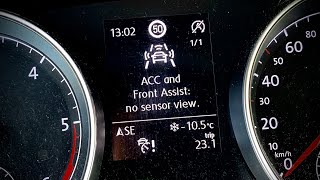 Easy fix for ACC and Front Assist no sensor view error message [upl. by Disraeli600]