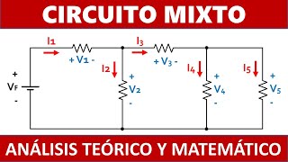 Análisis de circuito mixto  Reducción a resistencia equivalente [upl. by Joye898]